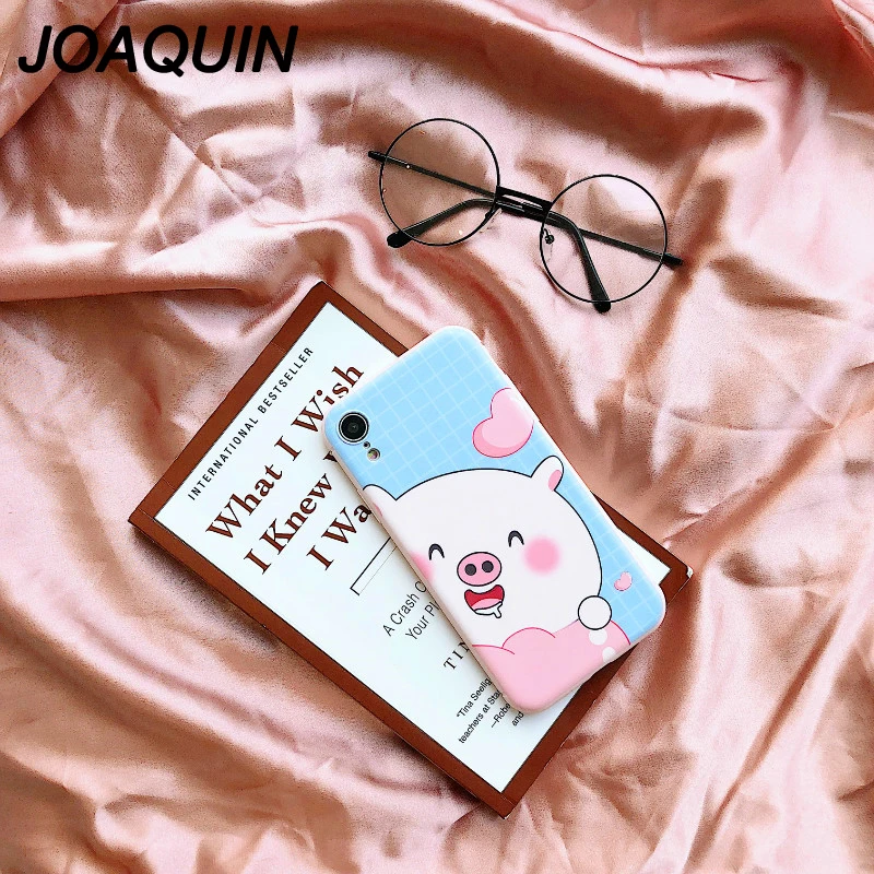 Cartoon Pink Cute Pigs Phone Case For iPhone Xs Max XR XS 6 6S 7 8 Plus X Silicone Soft shell Mobile Bags & Cases |