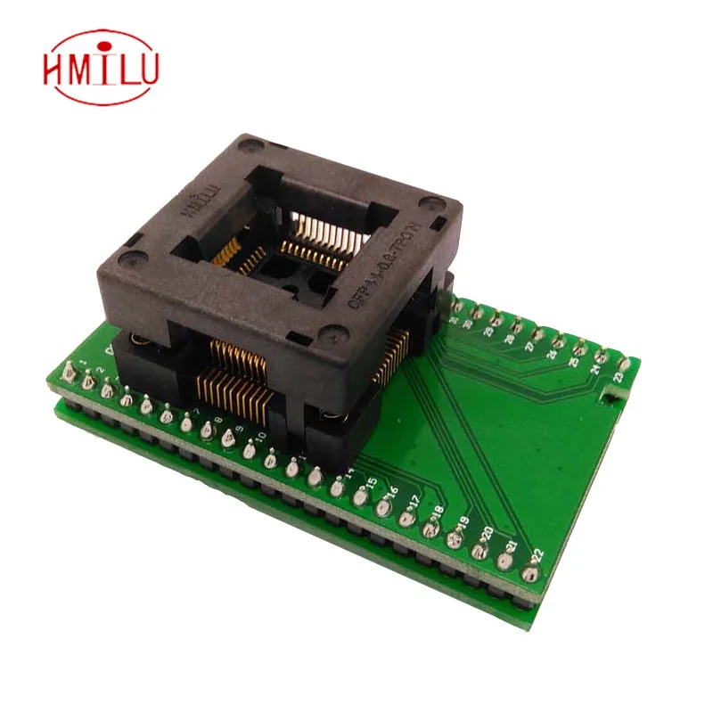 TQFP44 FQFP44 QFP44 к DIP44 Программирование гнездо OTQ 44 0.8 14 шаг мм IC тела Размер 10 X10MM адаптер