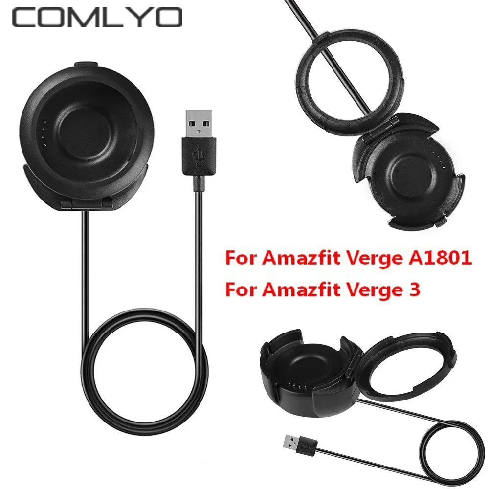 COMLYO USB зарядка для Huami Amazfit Verge 3 умные часы Замена зарядного устройства s док кабель