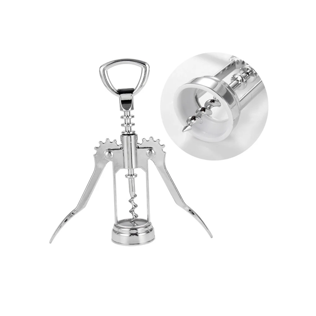 

Red Wine Opener Zinc Alloy Metal Corkscrew Wine Beer Bottle Cap Opener Bar Tools