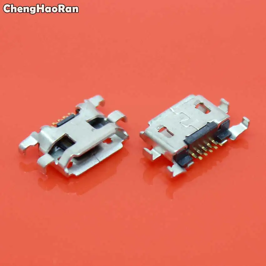 ChengHaoRan 10pcs Micro USB Jack Connector Female 5 pin Charging Socket For Motorola Moto G2 G+1 XT1063 XT1064 XT1068 XT1069 | Мобильные