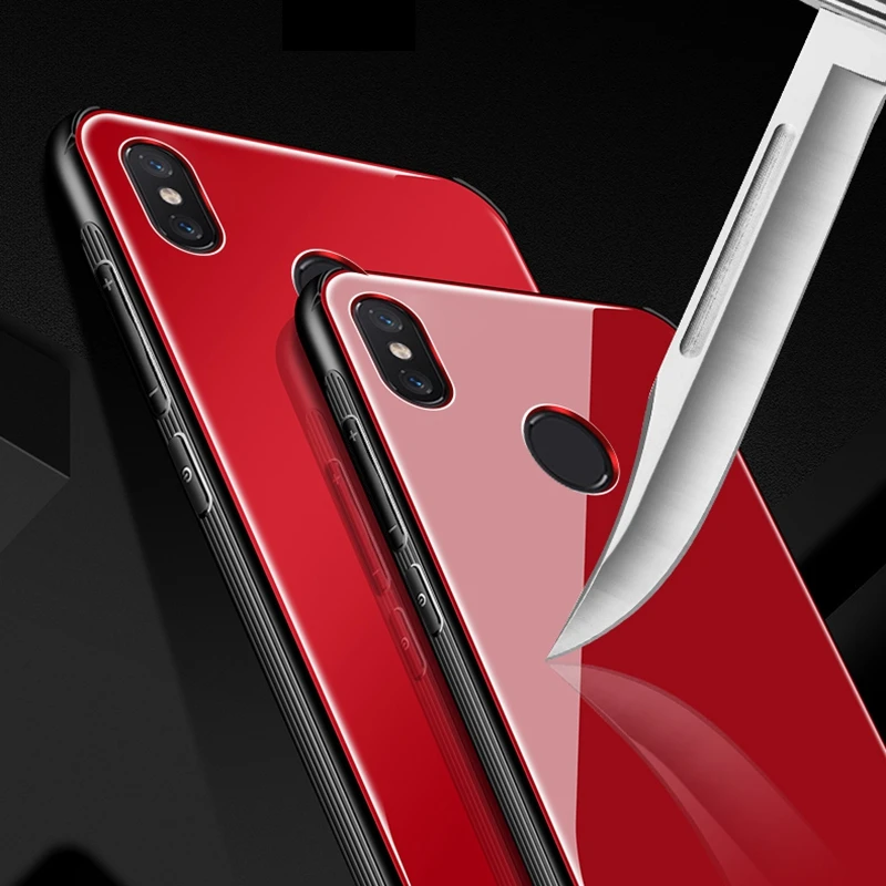 mi 8 Luxury Glass Phone Case on for Funda Xiaomi Mi Hard Cover Coque Xiomi Mi8 Snapdragon 6.21 inch Women |