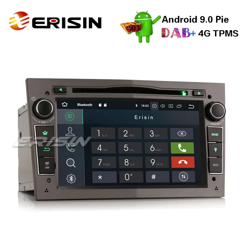 Erisin ES4860PG 7 &quotAndroid 8 1 автомобильный стерео GPS Satnav CD DAB для Opel Meriva Zafira Vectra Combo |