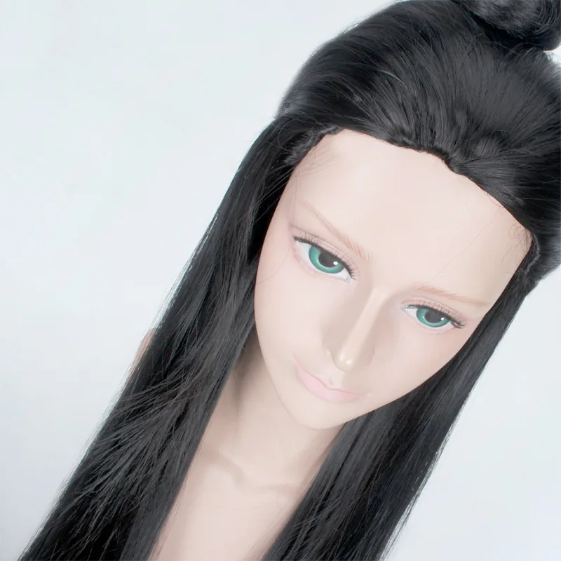 100 см прямые накладные волосы старинный китайский для волос Для мужчин Warrior