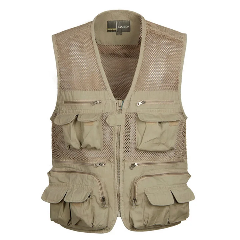 

Out door detachable Multi Pocket Camouflage Vest Men Casual Denim Waistcoat Plus Size 3XL 4XL Photography Sleeveless Jacket