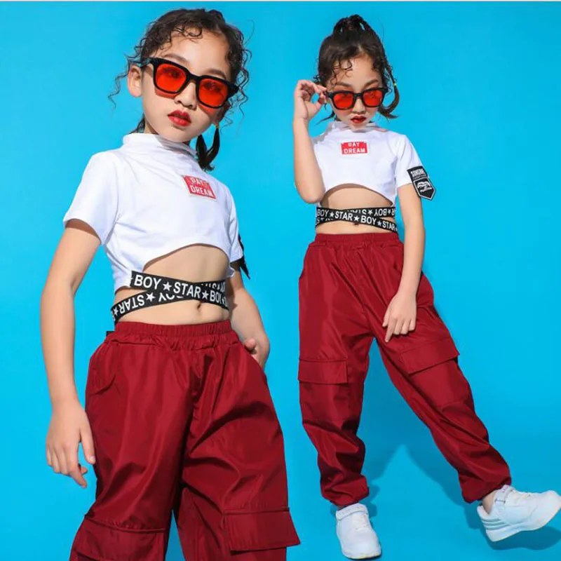 Детские костюмы для джазовых танцев одежда бальных в стиле хип хоп девочек