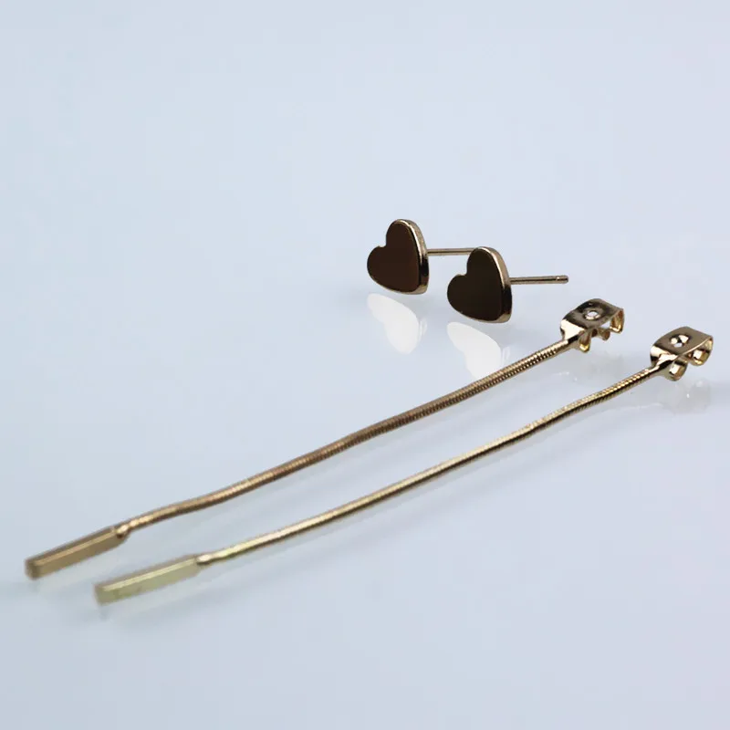 Женские Треугольные Серьги e078 золотистые/черные/Серебристые геометрические