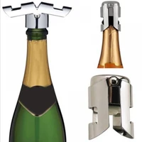 stainless steel beer bottle opener vacuum sealed sparkling champagne wine bottle saver stopper cap bottle opener for bar tool