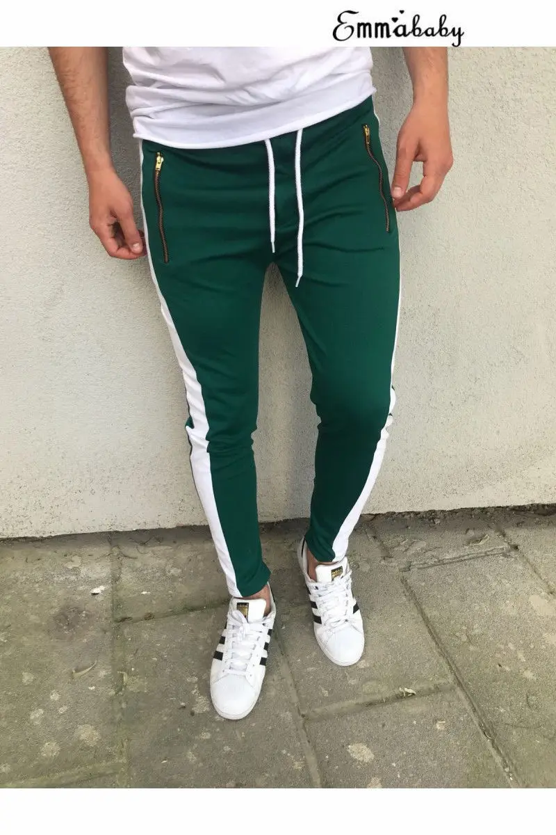Hirigin 2018 мужские бегуны s Streetwear тонкие спортивные брюки с завязками крутые