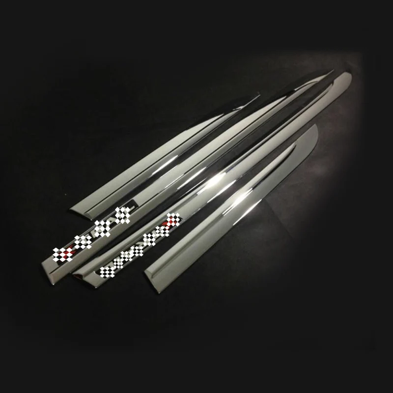 ABS Chrome Боковая дверь кузова защита литья Накладка автомобиль укладки аксессуаров