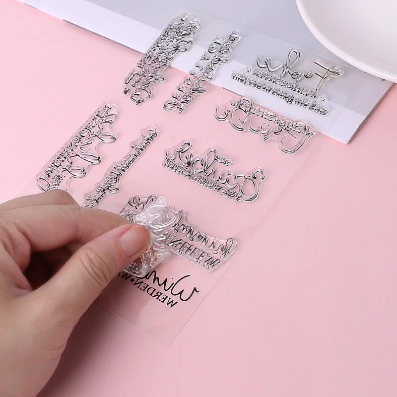 Хороший DIY силиконовый прозрачный штамп цепляющее тиснение для скрапбукинга