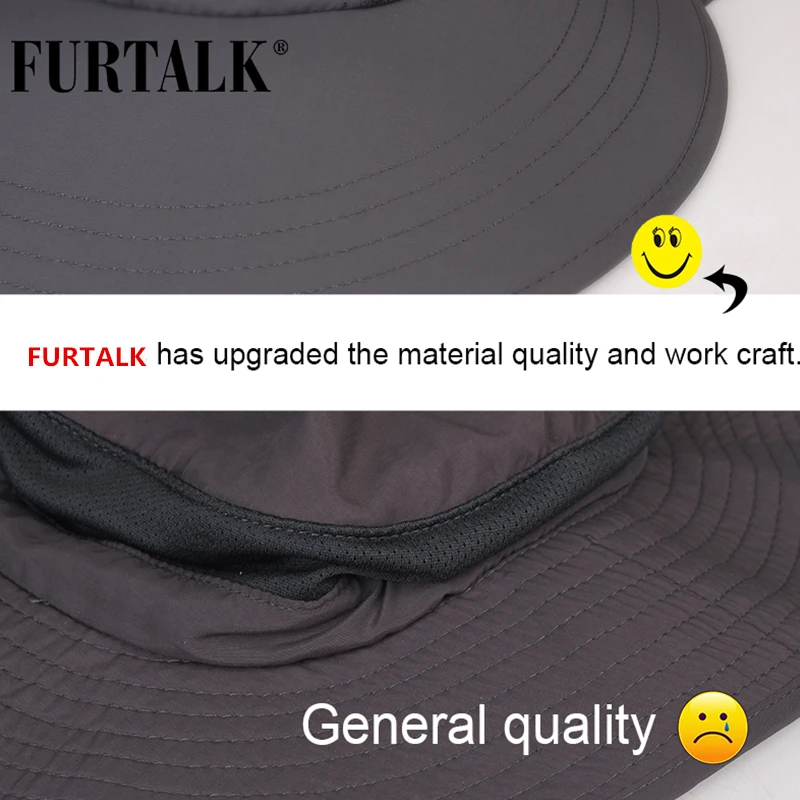 FURTALK летняя Солнцезащитная шляпа с откидным клапаном для женщин и мужчин