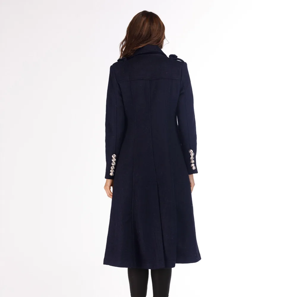 

Ladies Oversized Long Wool Coat Woman Trending Products Nice Runway Fashion Elegant Black Woolens Overcoat Female Winter XXL