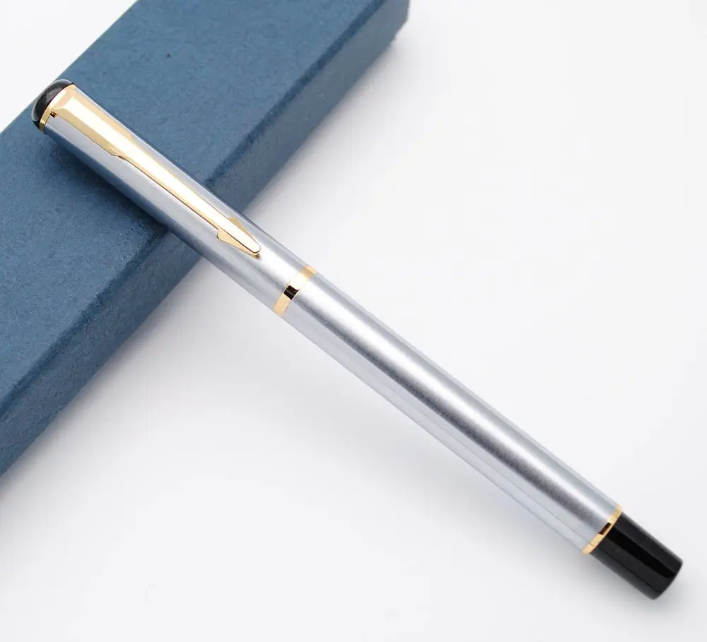 Перьевая ручка BAOER 801 стальной корпус F Nib|Перьевые ручки| |