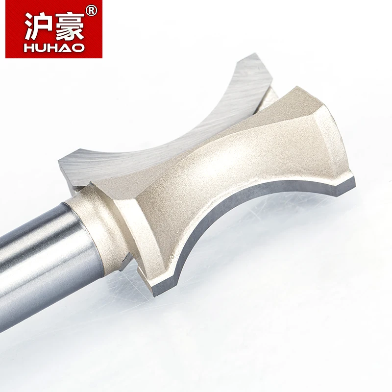 HUHAO 1/2 "1/4" хвостовик полукруглый бит 2 Флейта Фрезы для дерева без подшипник