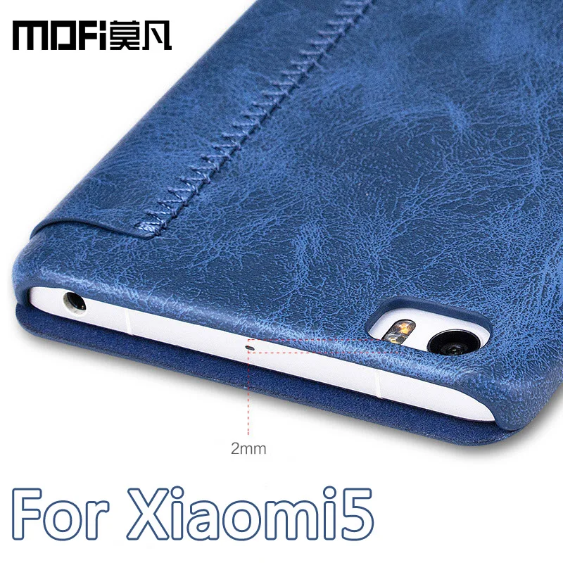 Для Xiaomi mi 5 MOFi кожаный чехол для Чехол антидетонационный роскошный RUI серии PU флип