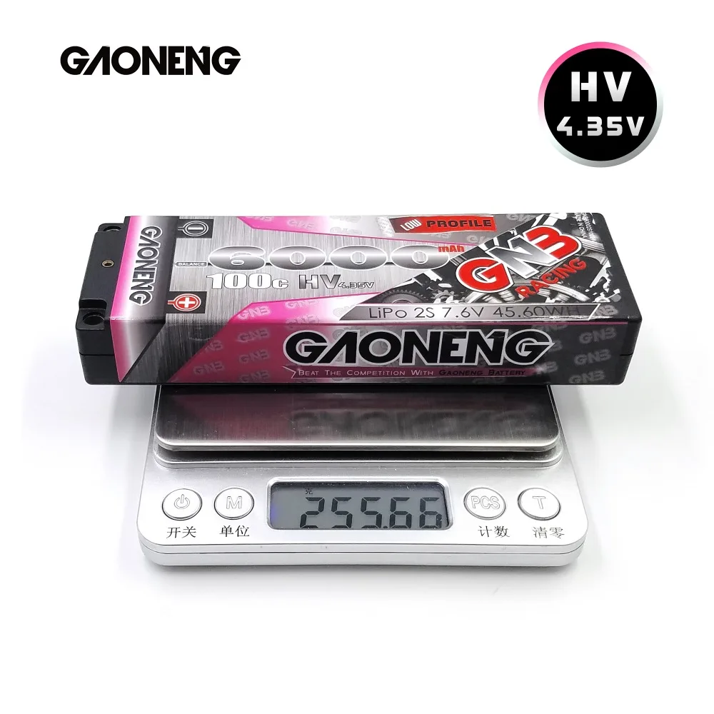Литий-полимерный аккумулятор Gaoneng GNB 6000 мАч 2S 7 6 в HV 100C/200C 2S1P твердом корпусе разъем