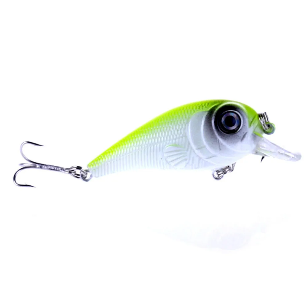4 Pcs/lot crank head Fishing Lures plastic bionic Bait Tackle Treble Hook Artificial Baits 3D eyes 11.3g 7cm | Спорт и развлечения