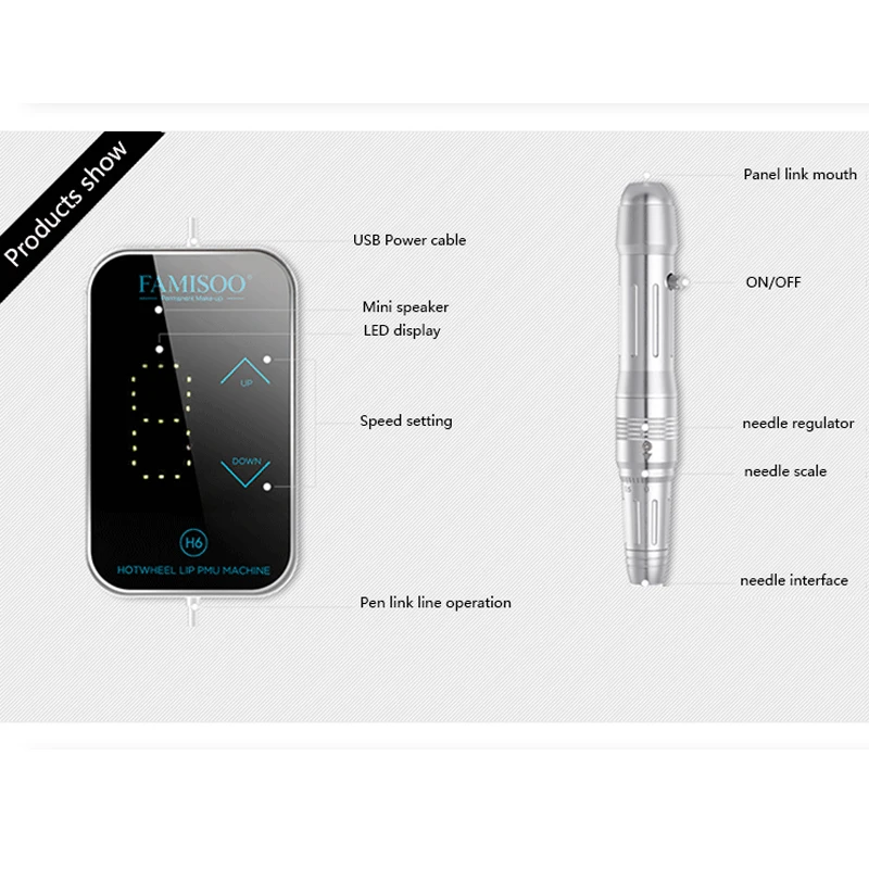 Профессиональная татуировочная машина для перманентного макияжа роторная