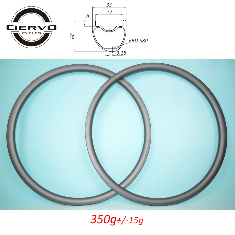 29er MTB XC 29 мм x 33 Асимметричные карбоновые диски без косточек клинчер бескамерный UD