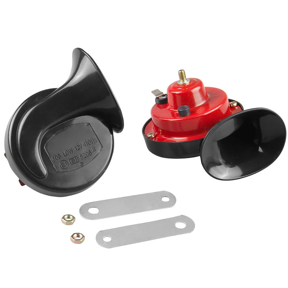 2 шт. Универсальный громкий двухцветный улитчатый гудок Электрический для