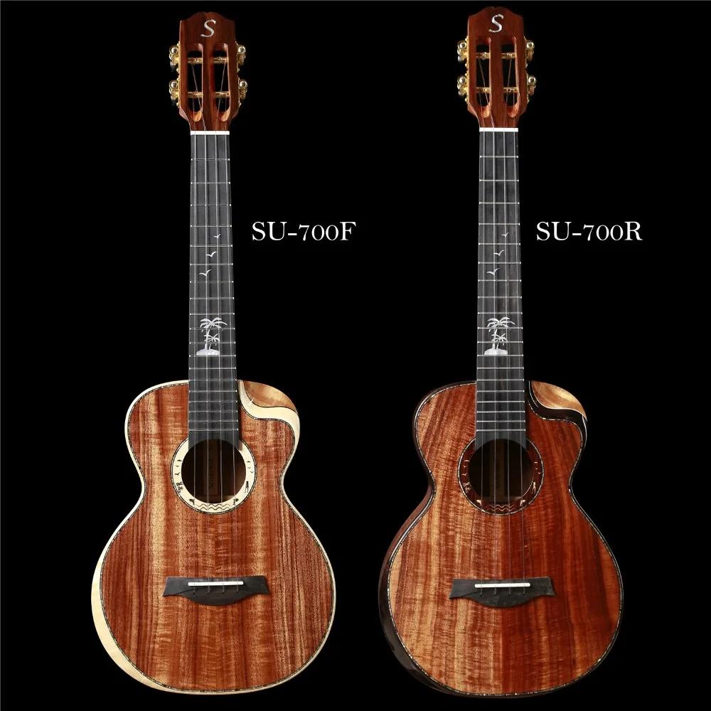 SU-700 закат полный твердой древесины ручной работы древесина КоА тенор ukuleles | Спорт