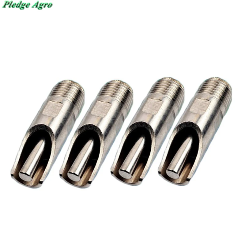 White 2pcs pig nipple drinker duckbilled stainless steel drinkers drinking fountain automatic sow piglet fatten pig farming equipment - Color: White