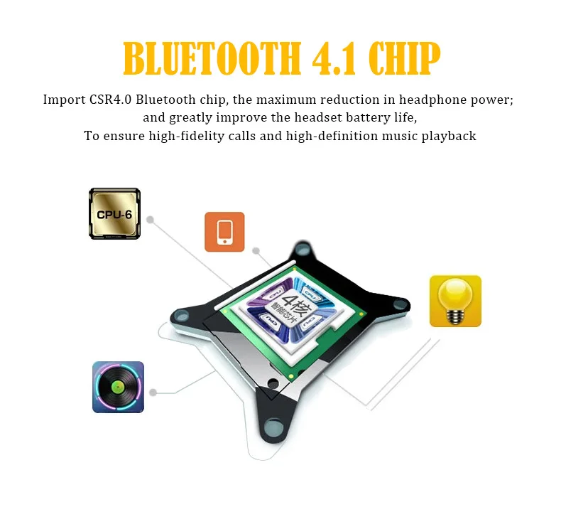 Магнитная Bluetooth наушники V4.1 Беспроводной HD stereo Headset с микрофоном для iPhone samsung ipad