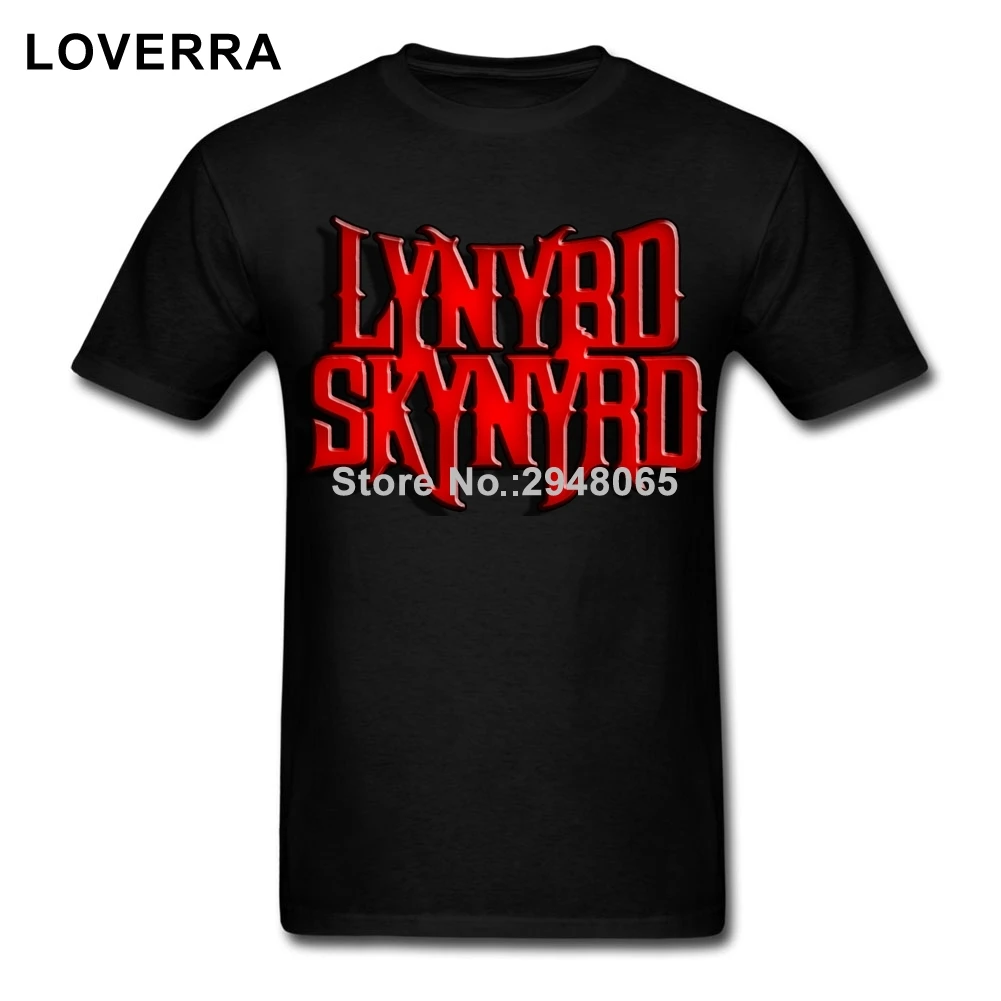 Lynyrd Skynyrd логотип Для мужчин футболка летние шорты рукавом мужской tee 100% хлопок