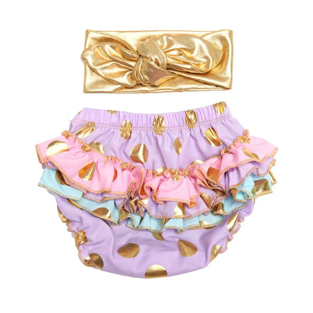 Комплект шароваров для маленьких девочек на 1 день рождения накидка подгузник с