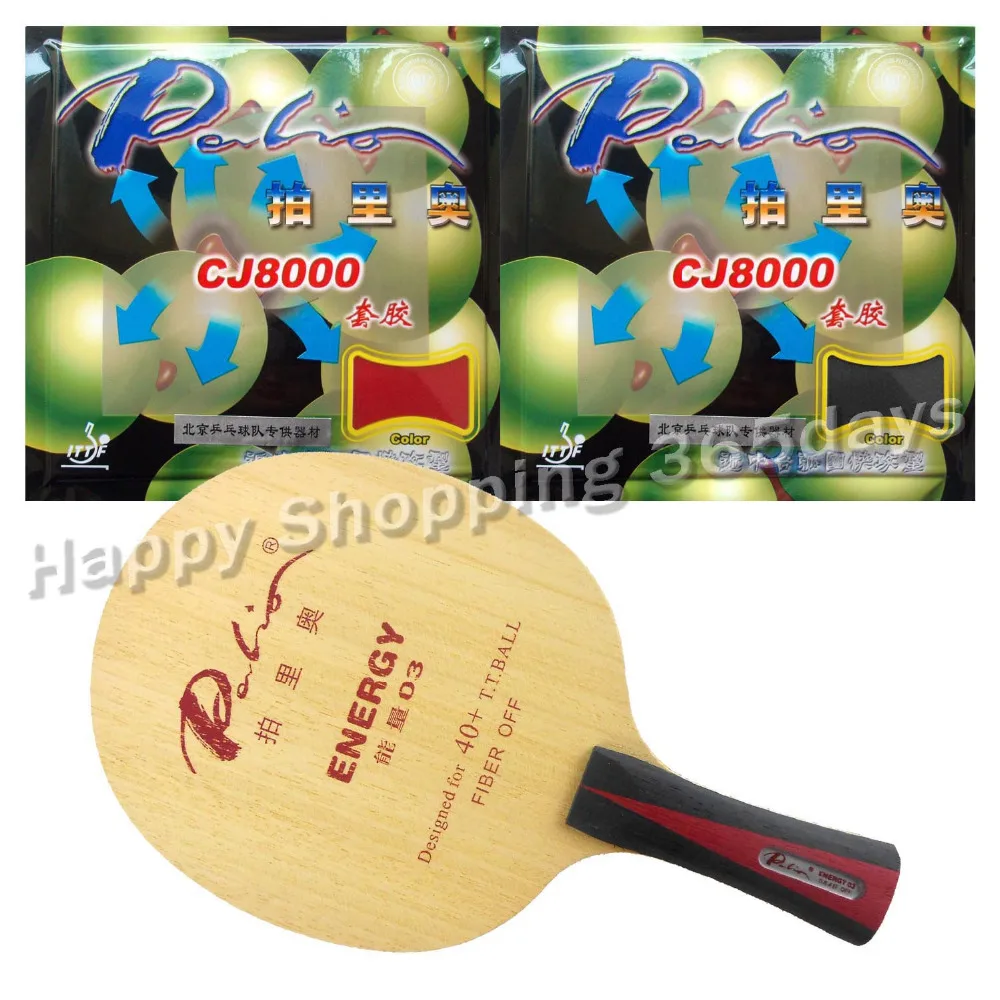 Оригинальная комбинированная ракетка для настольного тенниса PingPong Palio ENERGY 03 Blade с