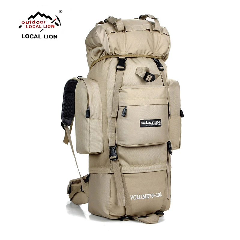 Goede 80L Outdoor Rugzak Camping Reistas Professionele Mannen Wandelen Rugzak Rugzakken Sporttas Klimmen Pakket