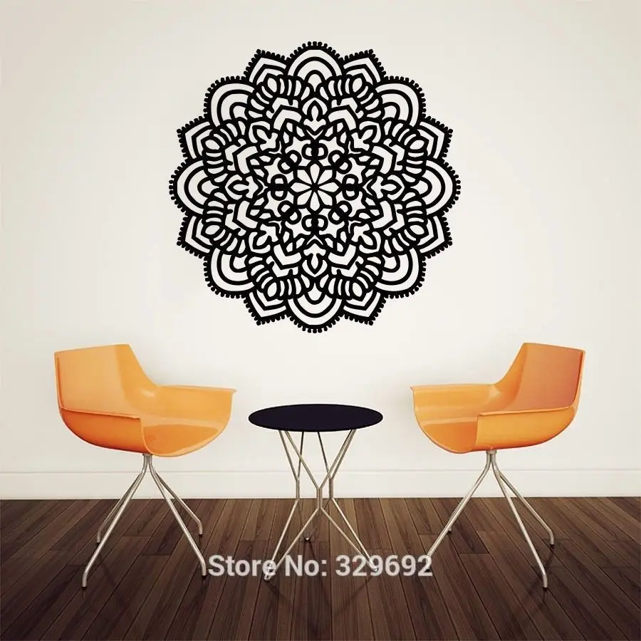 

Yoga flower wall stickers