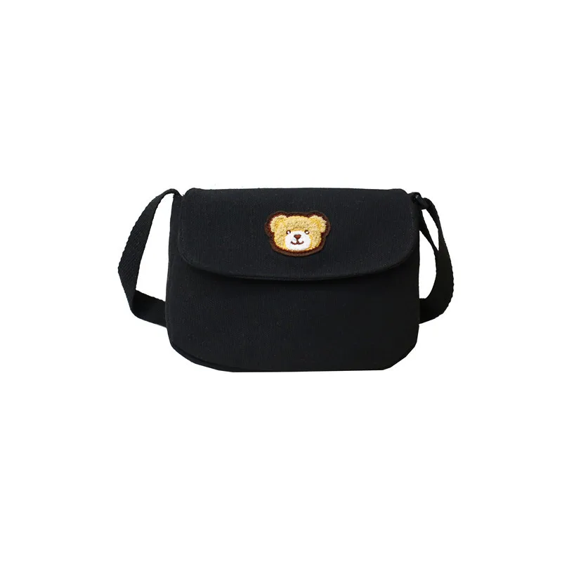 

Canvas cartoon printing children school bags kids travel messenger cross-body bags small phone pouches money bags for girls boys