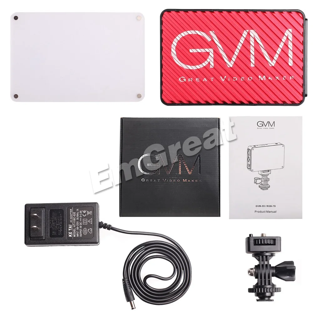 GVM RGB-7S портативный карманный полноцветный светодиодный светильник RGB для видеосъемки CRI 95+ Bi color 2000-5600K с управлением через приложение встроенный аккумулятор для sony Canon