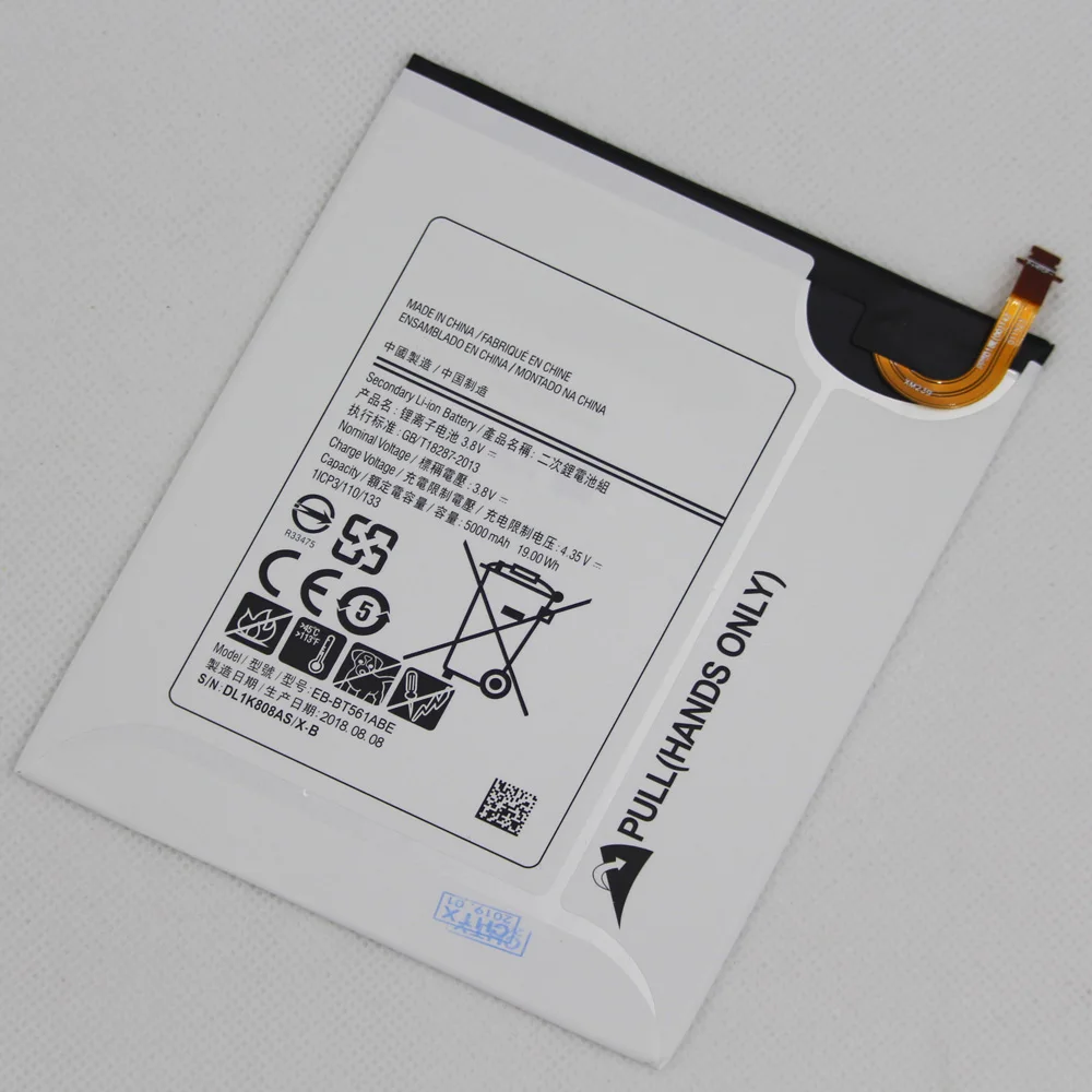 2pcs 5pcs 10pcs EB-BT561ABE Tablet Battery For Samsung GALAXY Tab E T560 T561 SM-T560 EB BT561ABE Replacement 5000mAh |