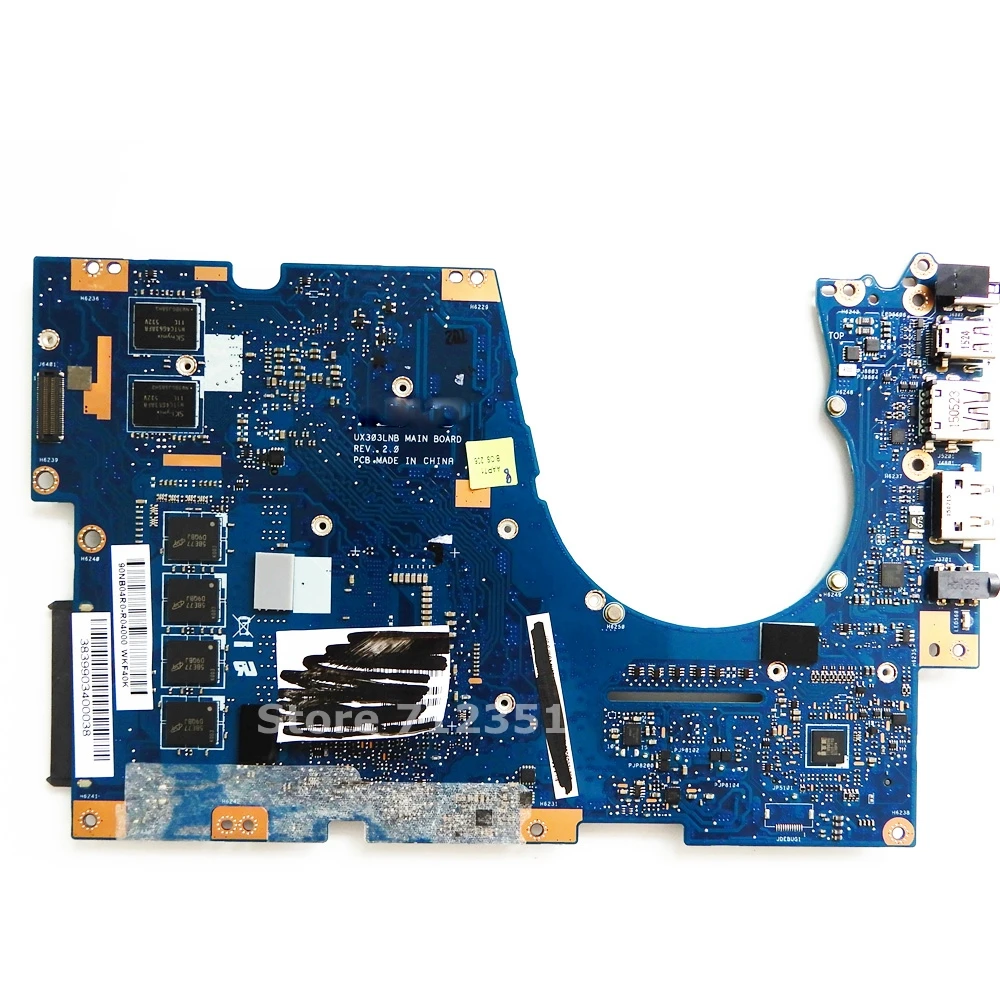 UX303LNB i5 5200 CPU 4GB RAM GT840M Материнская плата ASUS Ultrabook UX303LB UX303LN UX303L U303L материнская