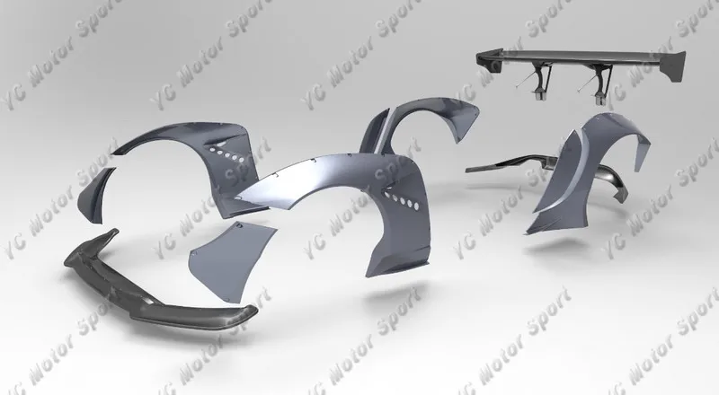 FRP стекловолокно PD бодикит подходит для- MX5 Miata ND RB обвес комплект передних губ крыло вспышка задний диффузор GT Крыло