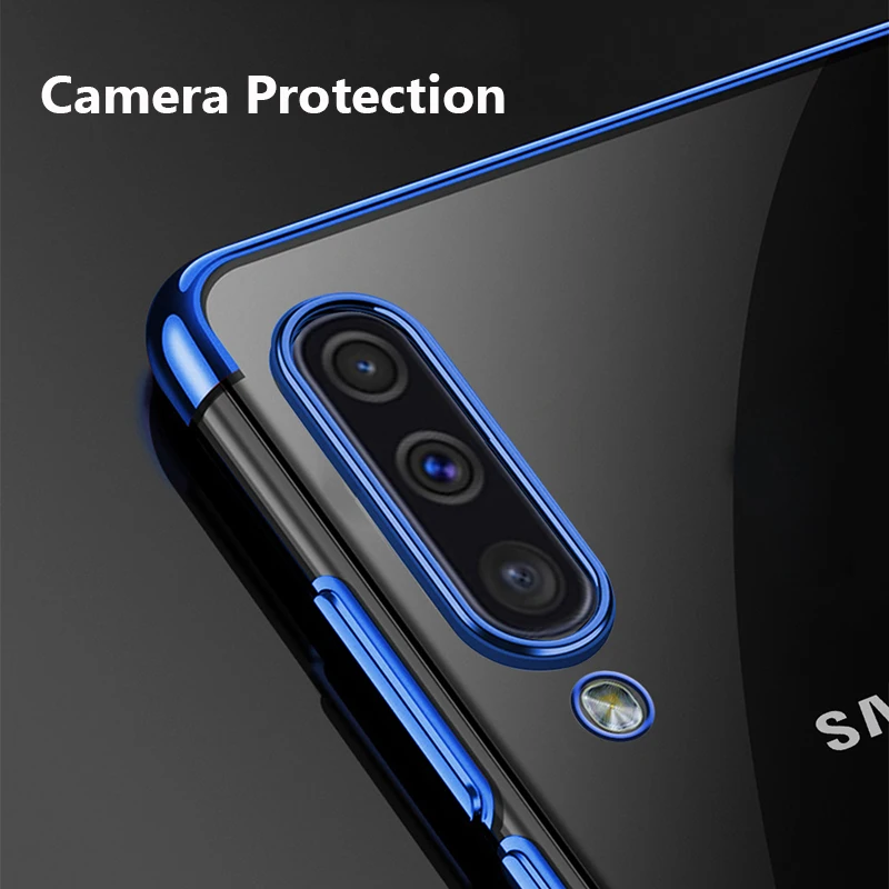 Роскошный мягкий чехол из ТПУ прозрачный тонкий Чехол для Samsung Galaxy A40 A10 A20 A20E A30 A50