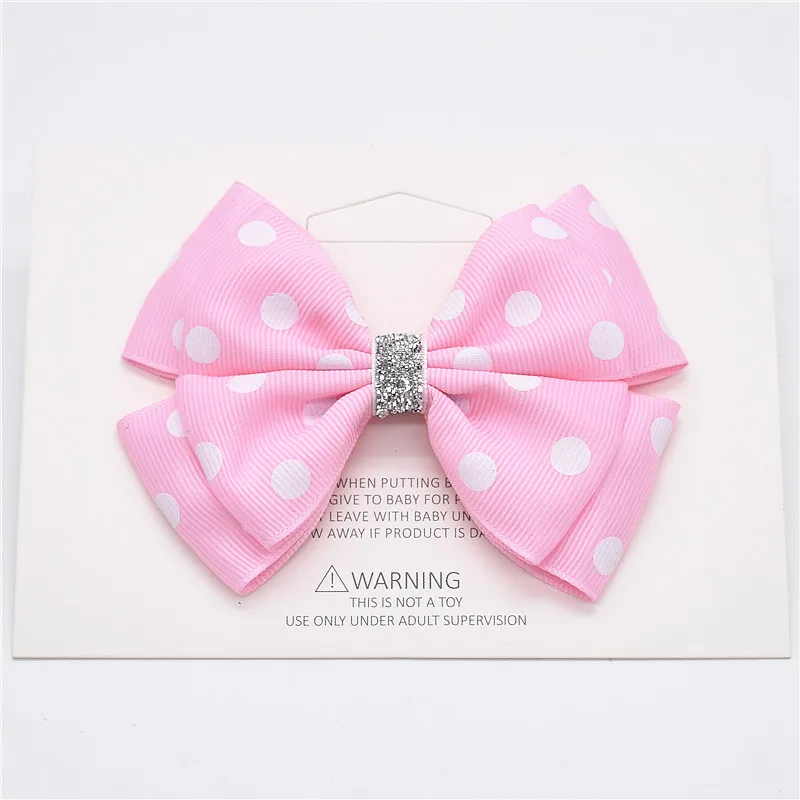 1Pcs Kids Girls Big Solid Ribbon Hair Bow Clips With Large Hairpins Boutique Hairclips Accessories | Детская одежда и обувь