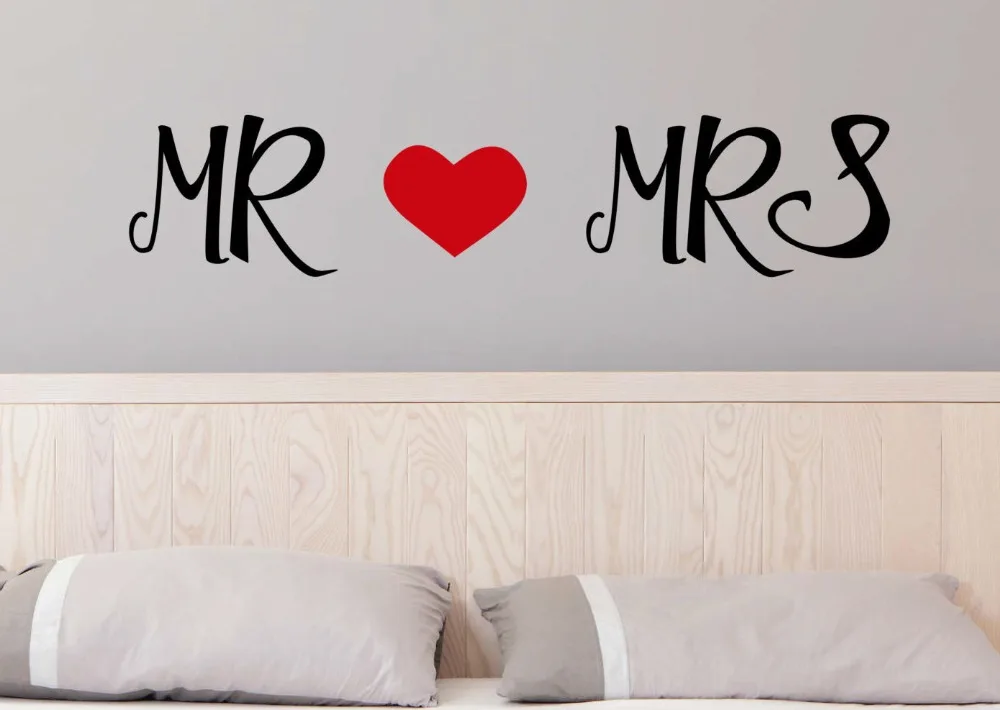 Mr And Mrs Love милые цитаты обои для дома гостиная специальный художественный декор с