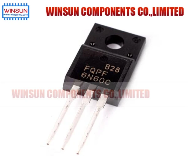 100 шт. FQPF6N60C 6N60C 6N60 600V 6A МОП-транзистор N-Channel TO-220 | Обустройство дома