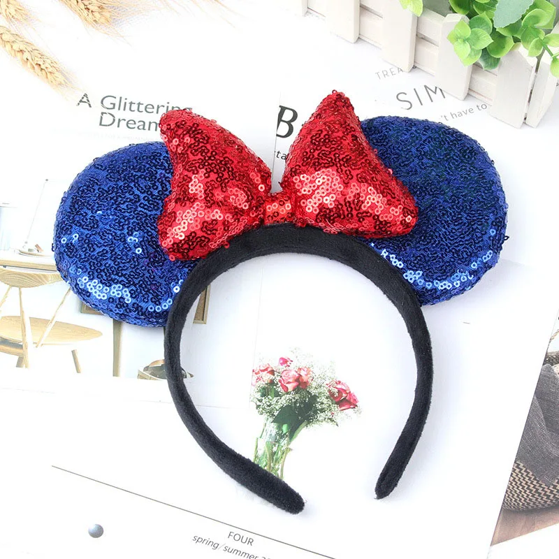 Disney/высокое качество, аксессуары для девочек, милый обруч Микки Маус, блестящая повязка на голову, шпилька, вечерние украшения - Цвет: I