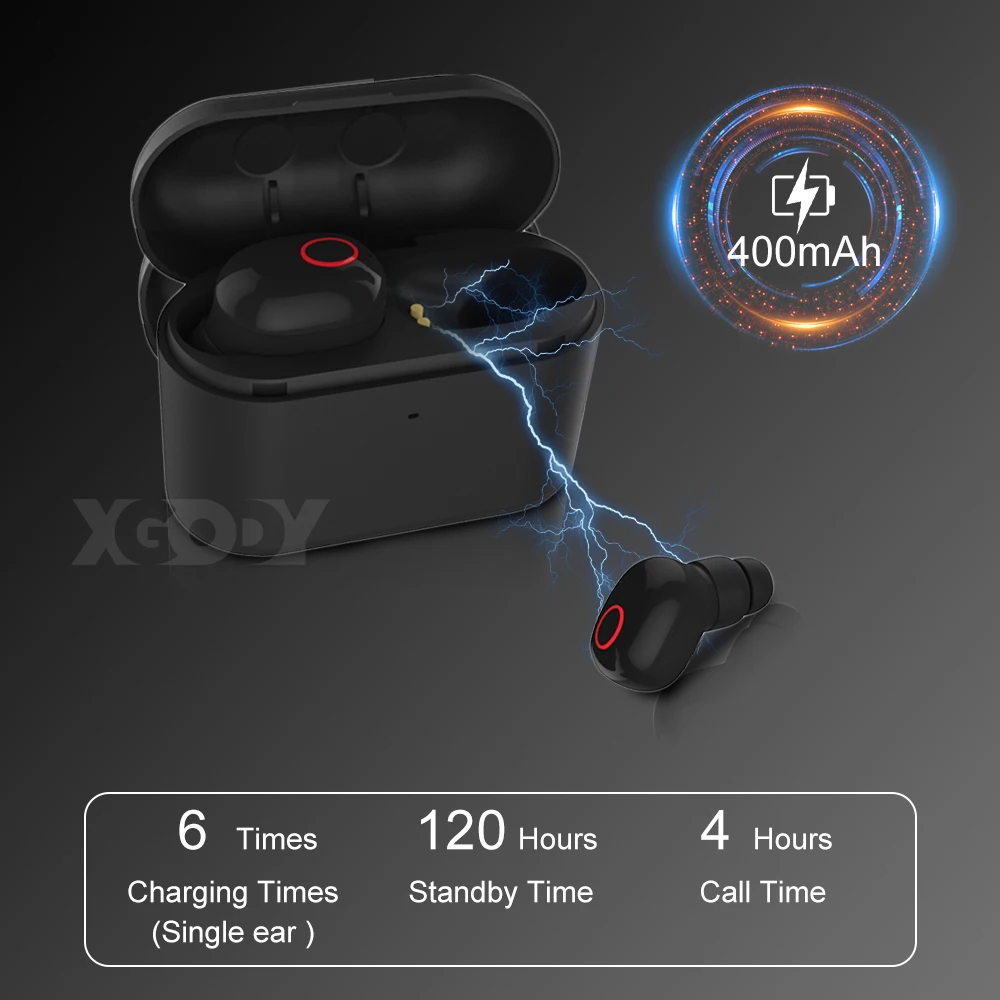 XGODY T13 TWS 5 0 беспроводные bluetooth наушники гарнитура Мини Портативный двойной