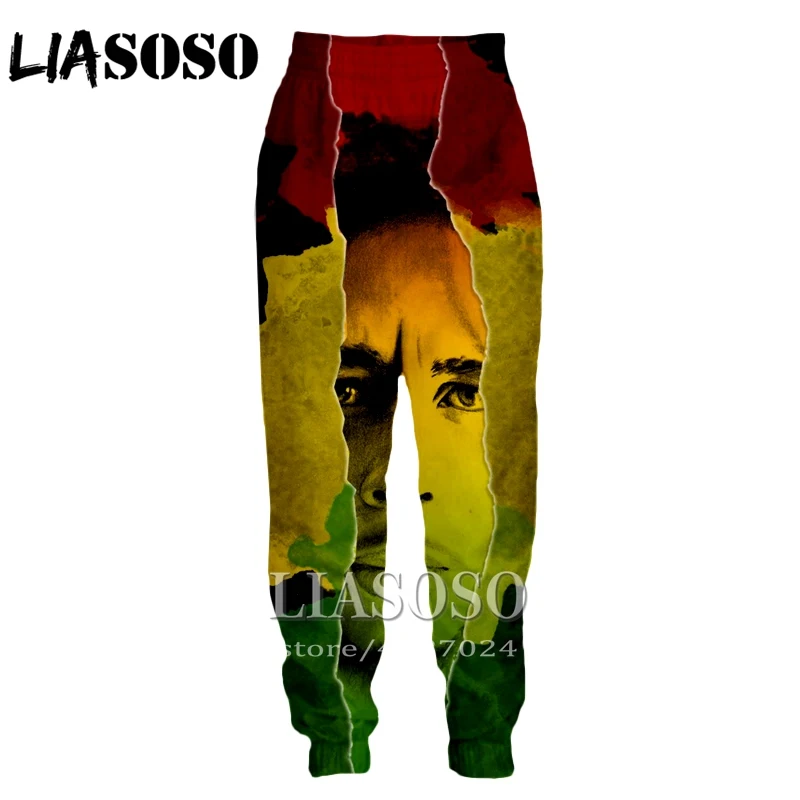 10 3d принт Для мужчин Для женщин топ с рисунком Bob Marley во всю длину регги впитывает пот и Штаны зимние Штаны аниме повседневные забавные брюки для бега E419 - Цвет: 10