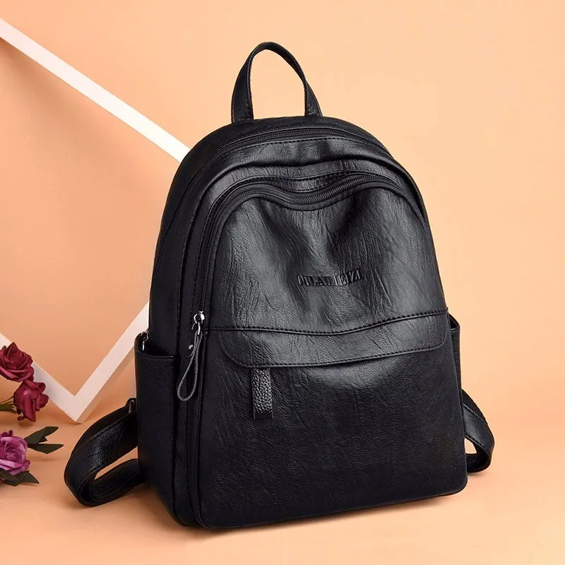Женские кожаные рюкзаки, высокое качество, Sac A Dos Femme, женский рюкзак, Роскошный дизайнерский рюкзак, брендовый Повседневный Рюкзак