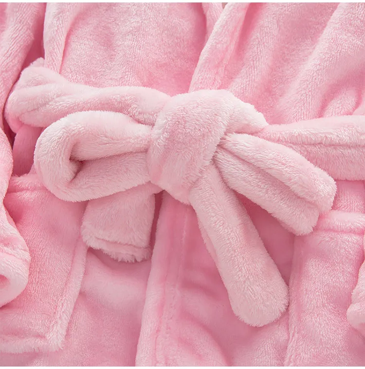 Банные халаты для маленьких девочек на осень и зиму детский халат мягкий - Фото №1