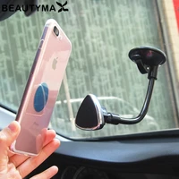 one hand display magnetic car phone holder windshield car holder magnet stand mount gps show bracket 360 rotatable car holder