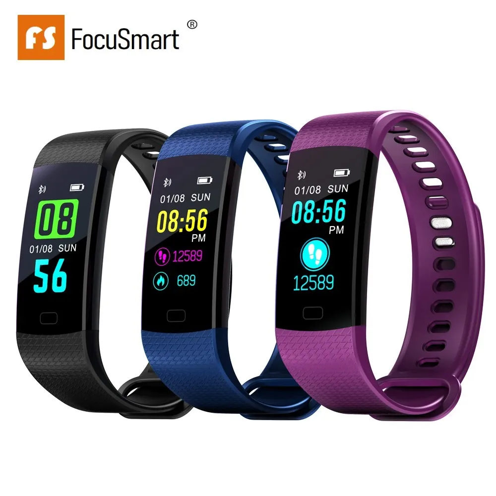 FocuSmart Y5 умный Браслет фитнес трекер кровяное давление HeartRate монитор
