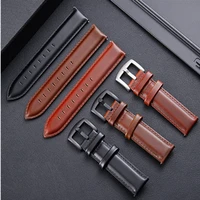 quick release 18mm 20mm high end retro 100 calf leather watch band watch strap with genuine leather straps free shipping